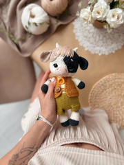 The Cow in Casual Dress Crochet Pattern