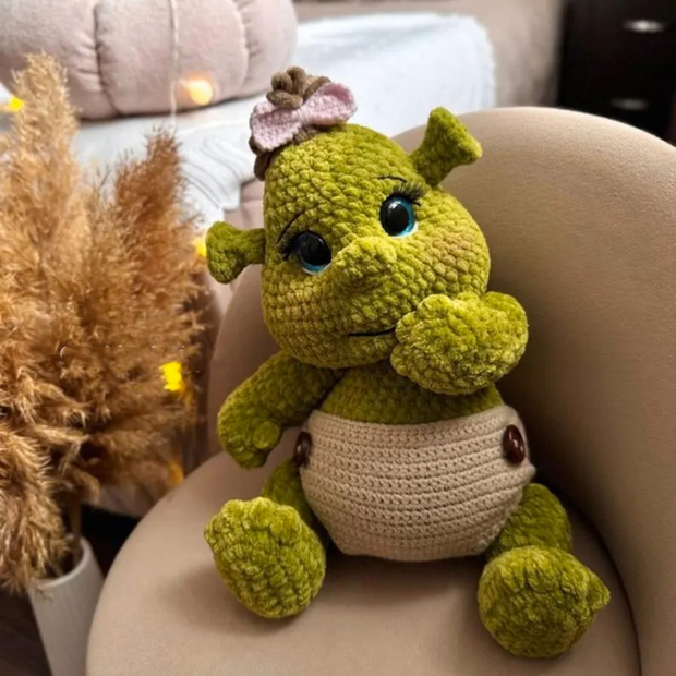 Little Ogre Crochet Pattern: Amigurumi Plush Toy