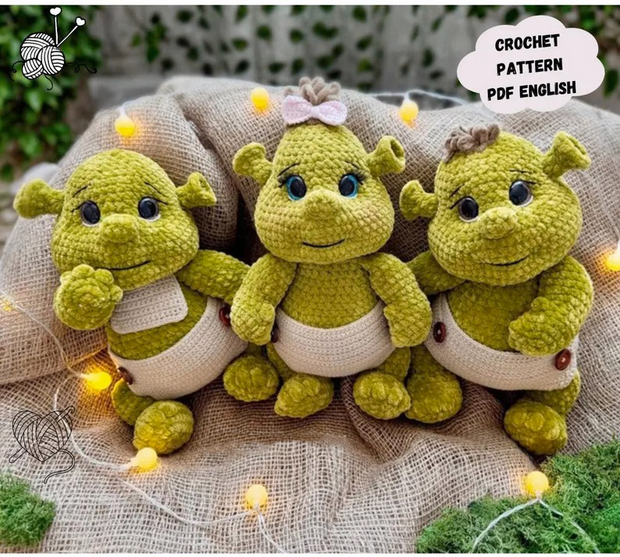 Little Ogre Crochet Pattern: Amigurumi Plush Toy