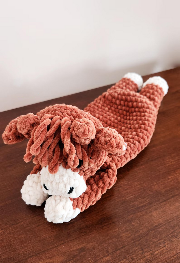 Highland Cow Snuggler Crochet Pattern