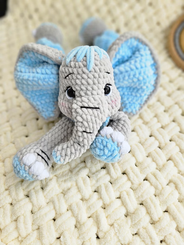 Snuggler elephant crochet pattern