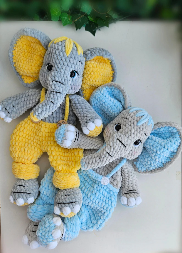 Snuggler elephant crochet pattern