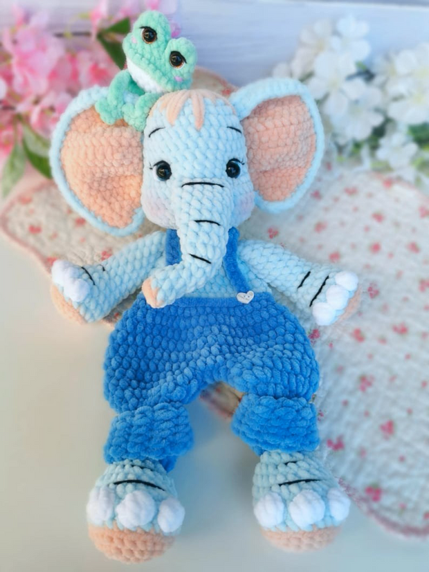 Snuggler elephant crochet pattern