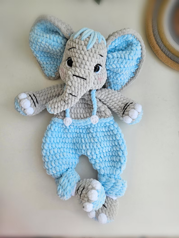 Snuggler elephant crochet pattern