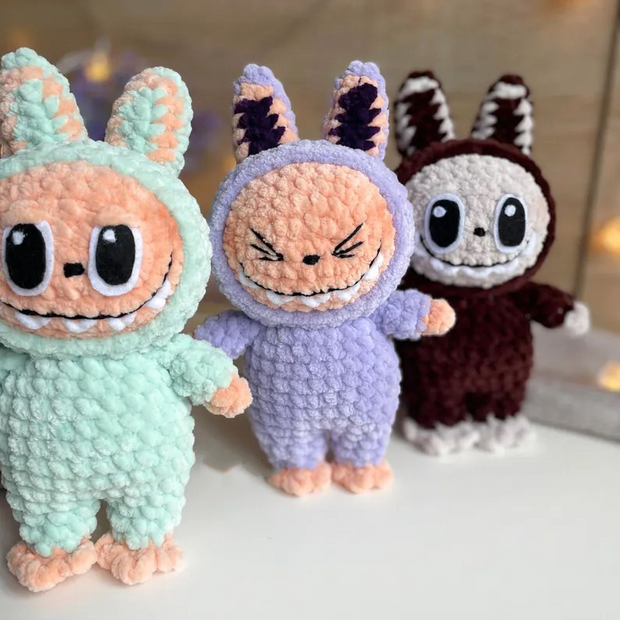 Labubu Inspired Amigurumi Plushies