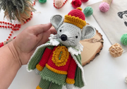 Crochet Christmas Mouse King