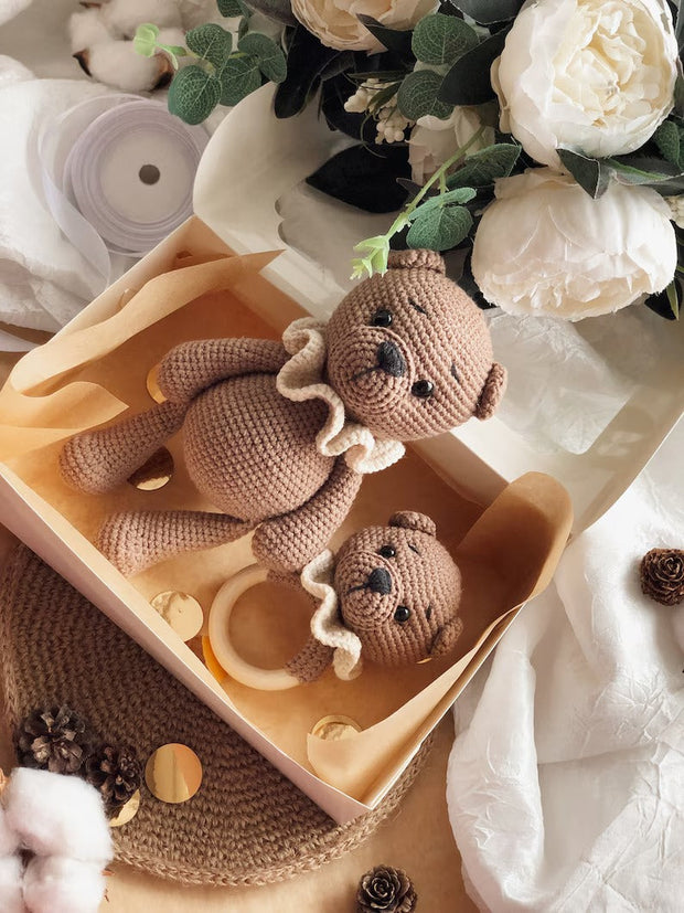 Crochet pattern bears set 2in1