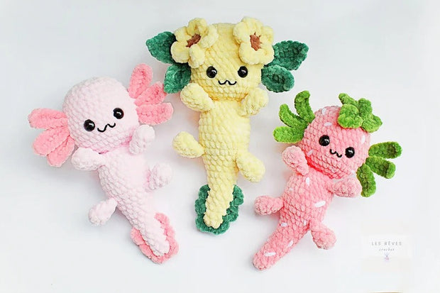 No Sew Axolotl Crochet Pattern