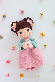 crochet pattern Yumi doll
