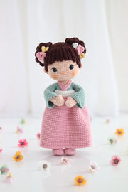 crochet pattern Yumi doll