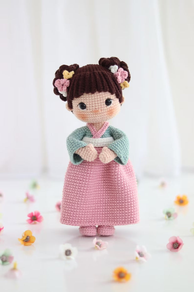 crochet pattern Yumi doll
