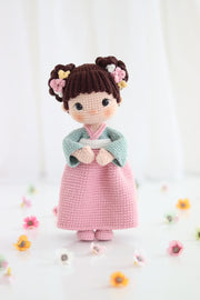 crochet pattern Yumi doll