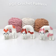 Noodle Cat Amigurumi Crochet Pattern Bundle