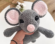 2-in-1  Snuggler Pattern Set – Mouse & Hippo Lovey
