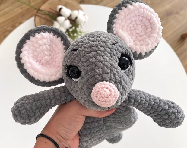 2-in-1  Snuggler Pattern Set – Mouse & Hippo Lovey