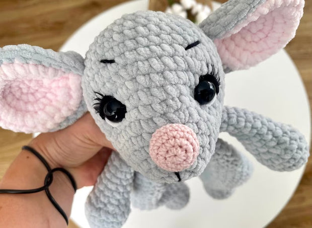 2-in-1  Snuggler Pattern Set – Mouse & Hippo Lovey