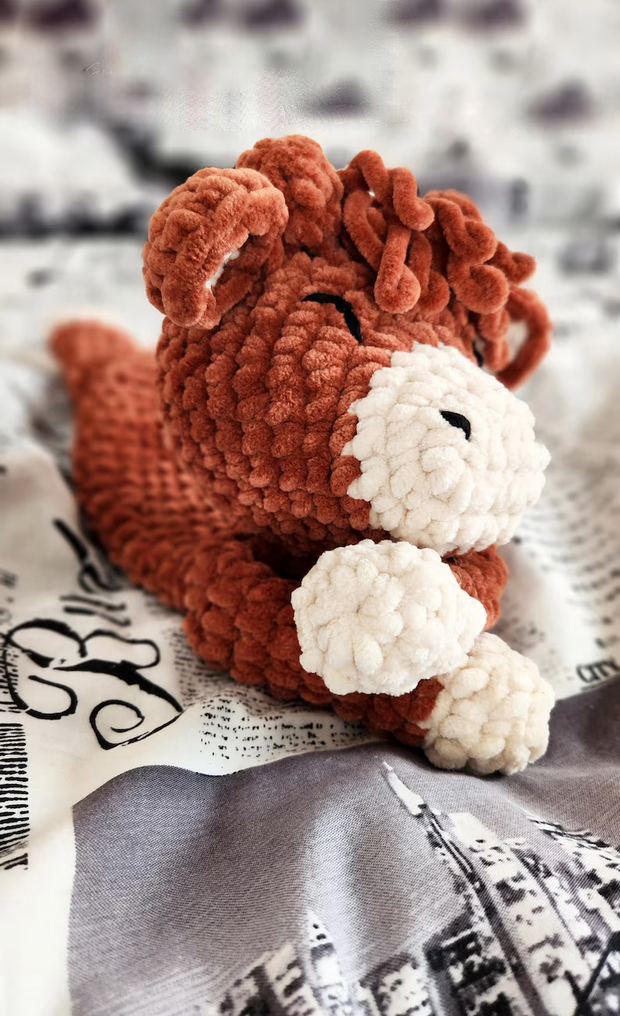 Highland Cow Snuggler Crochet Pattern