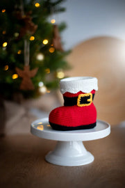 Santa boot and decoration crochet pattern