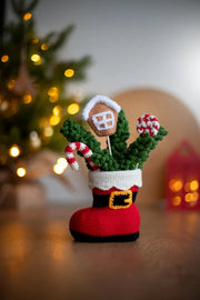 Santa boot and decoration crochet pattern