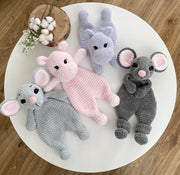 2-in-1  Snuggler Pattern Set – Mouse & Hippo Lovey