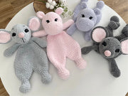 2-in-1  Snuggler Pattern Set – Mouse & Hippo Lovey