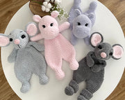 2-in-1  Snuggler Pattern Set – Mouse & Hippo Lovey