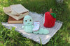 Book worm crochet pattern. Apple worm
