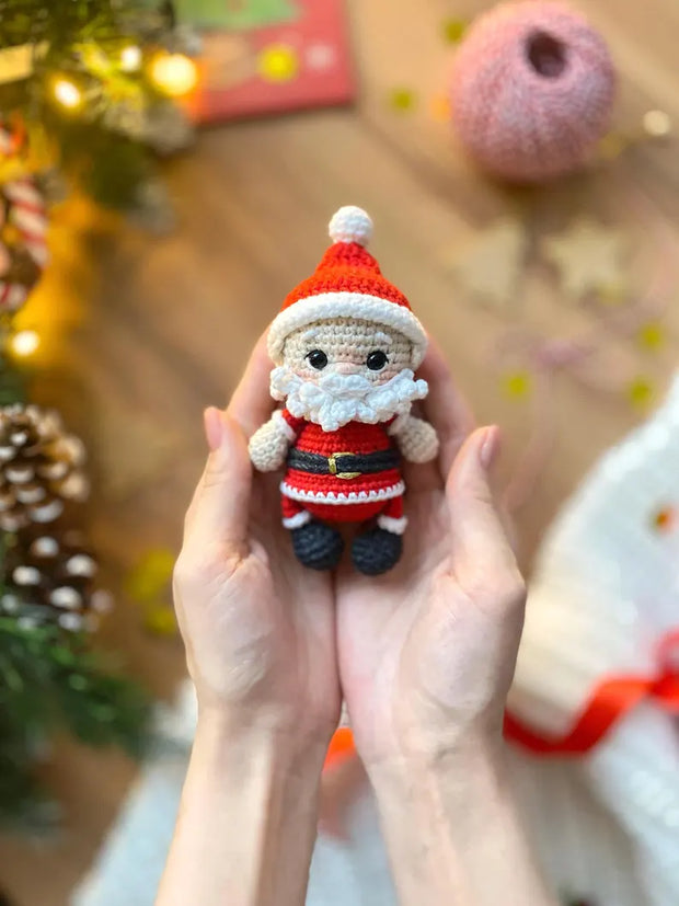 Crochet christmas tree decorations toys set 5 in 1 pattern