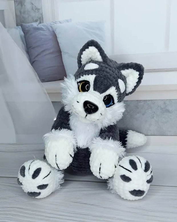 Crochet PDF Pattern for a Beautiful Husky Dog