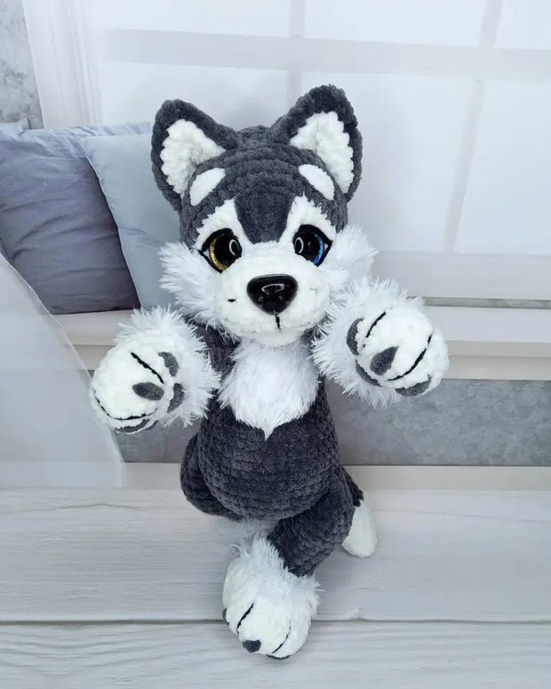 Crochet PDF Pattern for a Beautiful Husky Dog