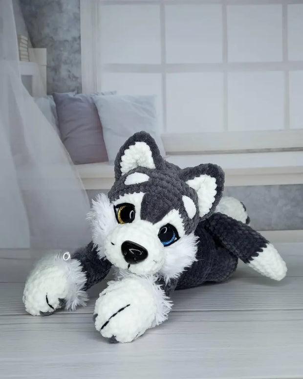 Crochet PDF Pattern for a Beautiful Husky Dog