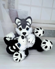 Crochet PDF Pattern for a Beautiful Husky Dog
