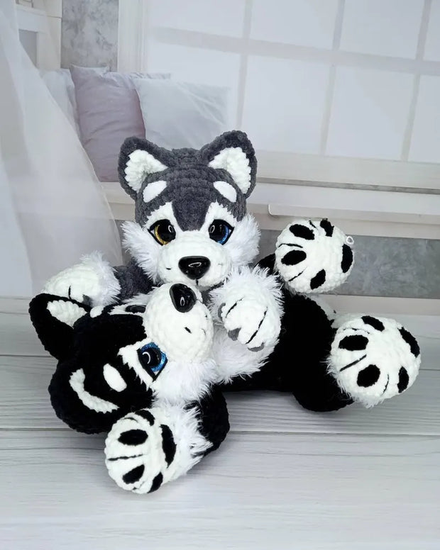 Crochet PDF Pattern for a Beautiful Husky Dog