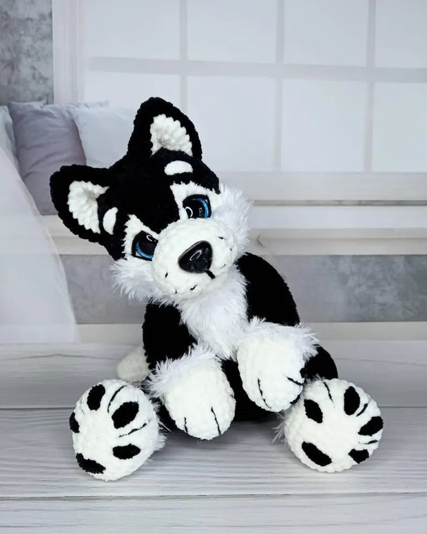 Crochet PDF Pattern for a Beautiful Husky Dog