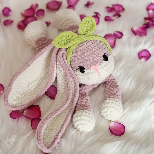 Crochet bunny snuggler lovey pattern