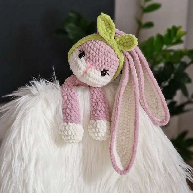 Crochet bunny snuggler lovey pattern