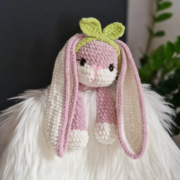 Crochet bunny snuggler lovey pattern