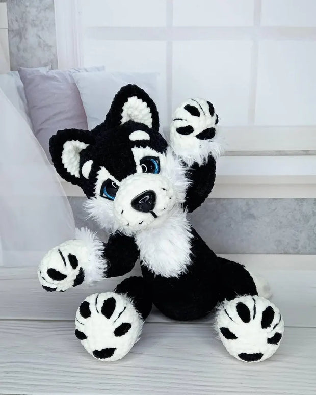 Crochet PDF Pattern for a Beautiful Husky Dog
