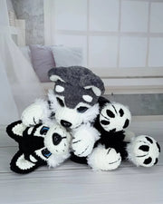 Crochet PDF Pattern for a Beautiful Husky Dog