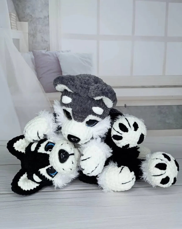 Crochet PDF Pattern for a Beautiful Husky Dog