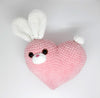Plush Heart Cat and Bunny Crochet Pattern: Bundle Valentine's Plushies