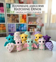 Crochet Hatching Baby Dragons and Eggs Pattern