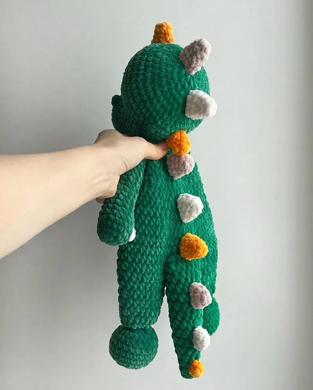Crochet dinosaur snuggler