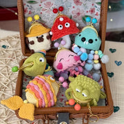 Crochet wallets. Crochet keychain pattern. PDF pattern 7 in 1.