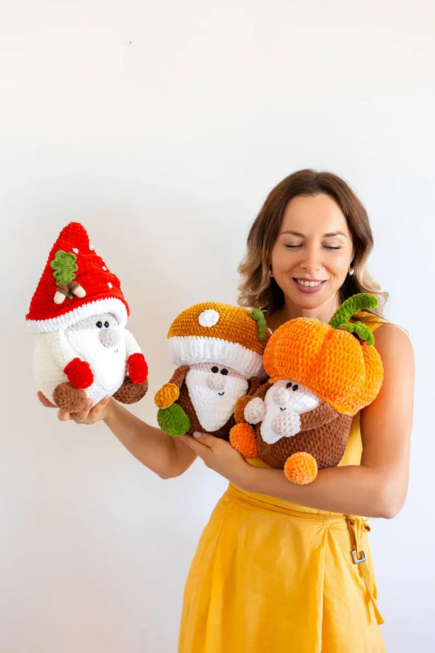 Gnomes Crochet Pattern Set of 3