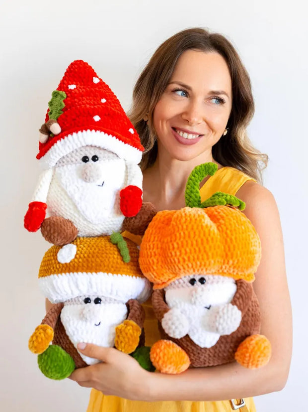 Gnomes Crochet Pattern Set of 3